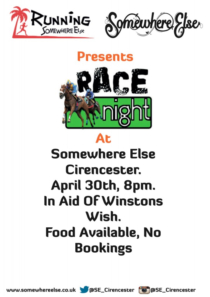 Race Night Poster 30.04.15